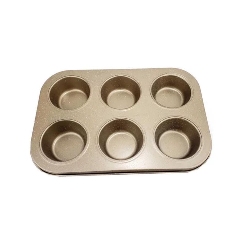 Forma Forminhas de Metal com 6 Casinhas Cupcakes Colorida