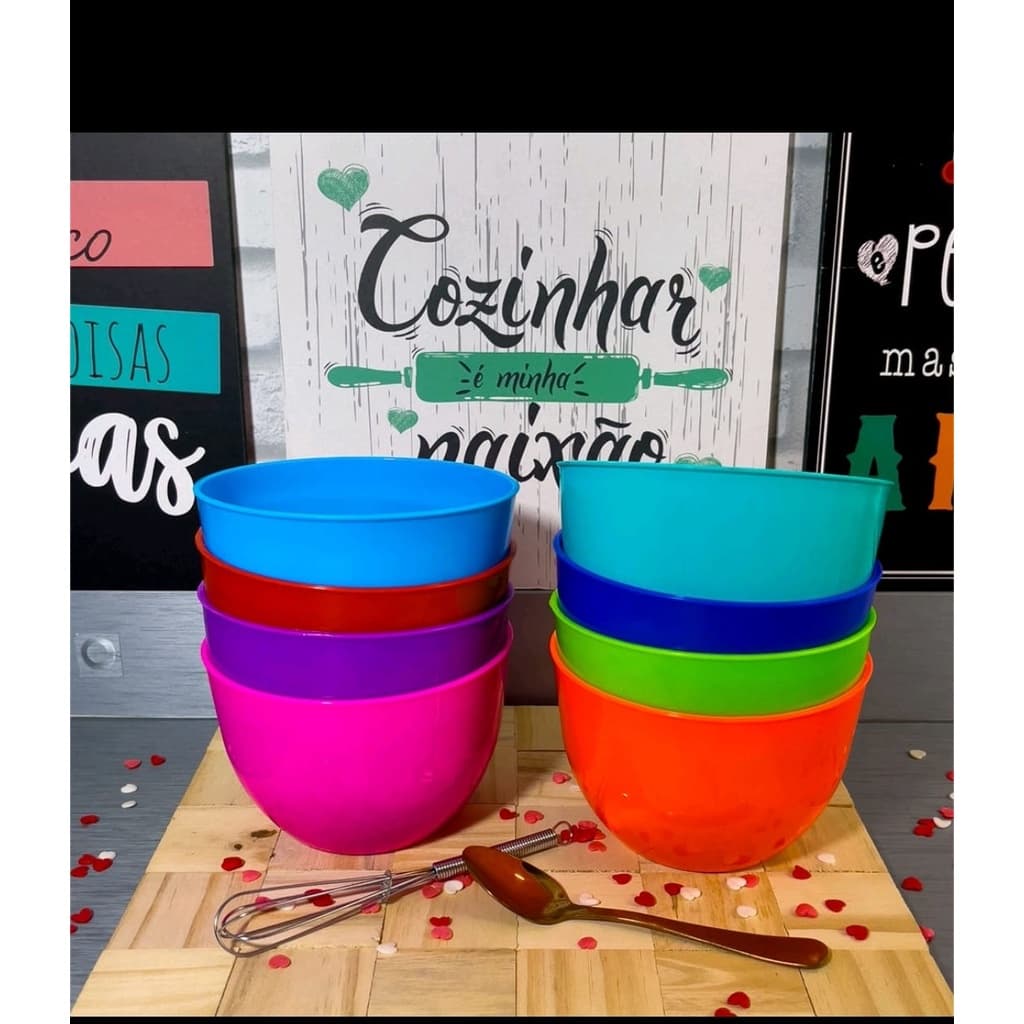 kit c/5 Redondos - Bola -Tigelas para sobremesa, sorvete, sopas 750 ML