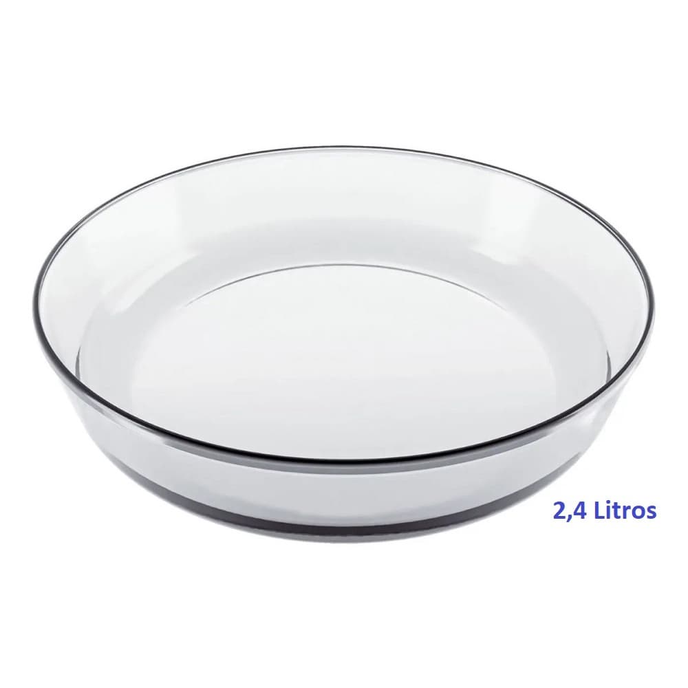Assadeira Refratária de Vidro (2,4 Litros) Marinex.