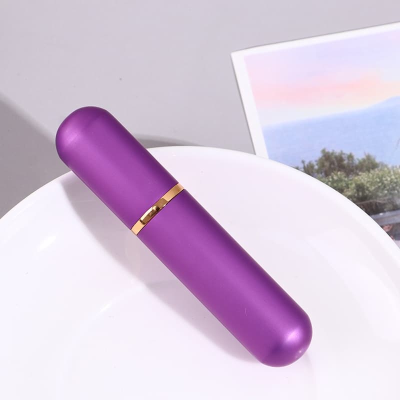 Inalador Nasal Óleo Essencial Difusor Metal Alumínio Premium ROXO