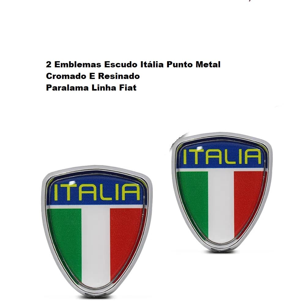 2 Adesivo Resinado Coluna Placa Escuso e Paralama Fiat Italia 6316