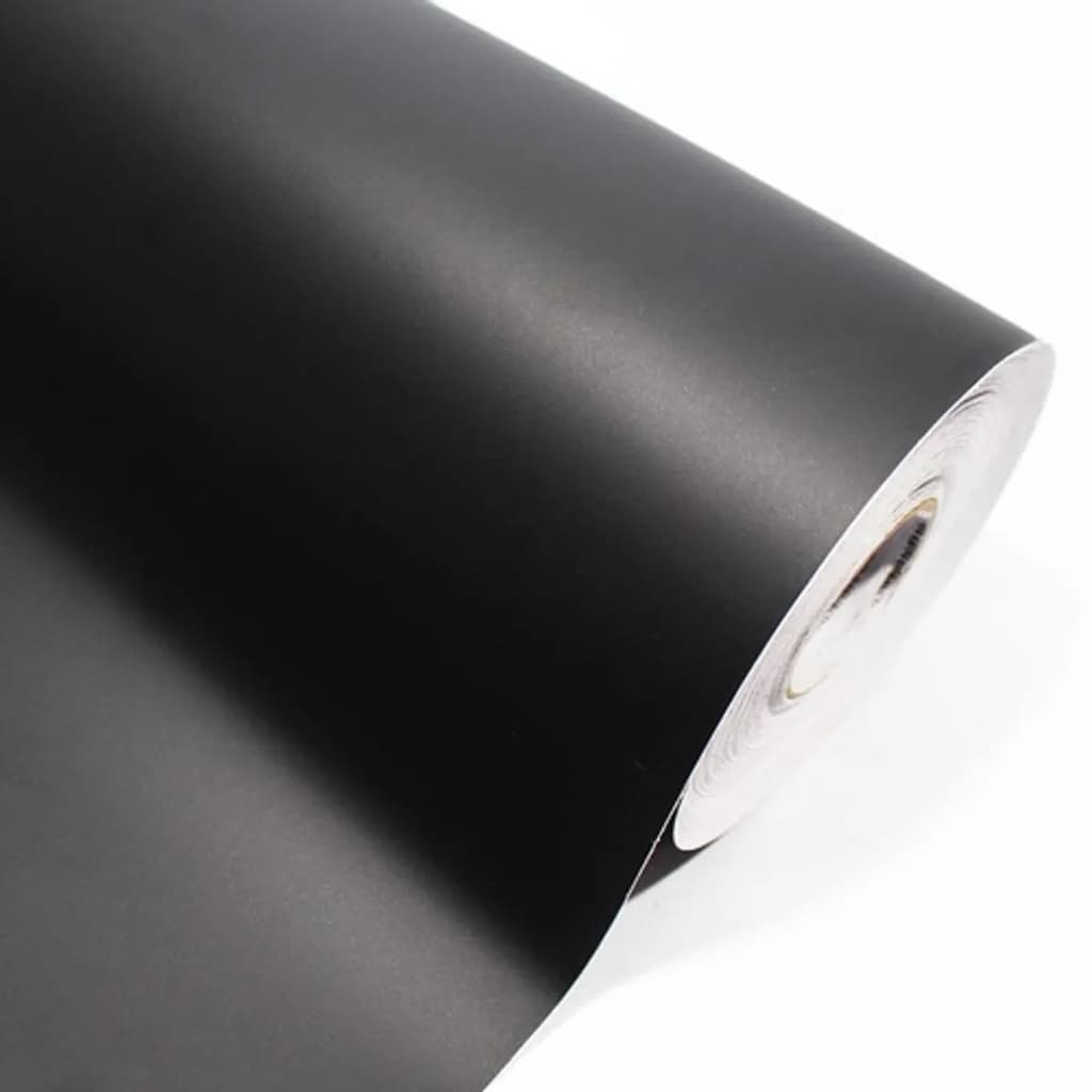 Vinil Adesivo Preto Fosco Liso Envelopamento Silhouette Móveis Personalizados 1m x 30cm