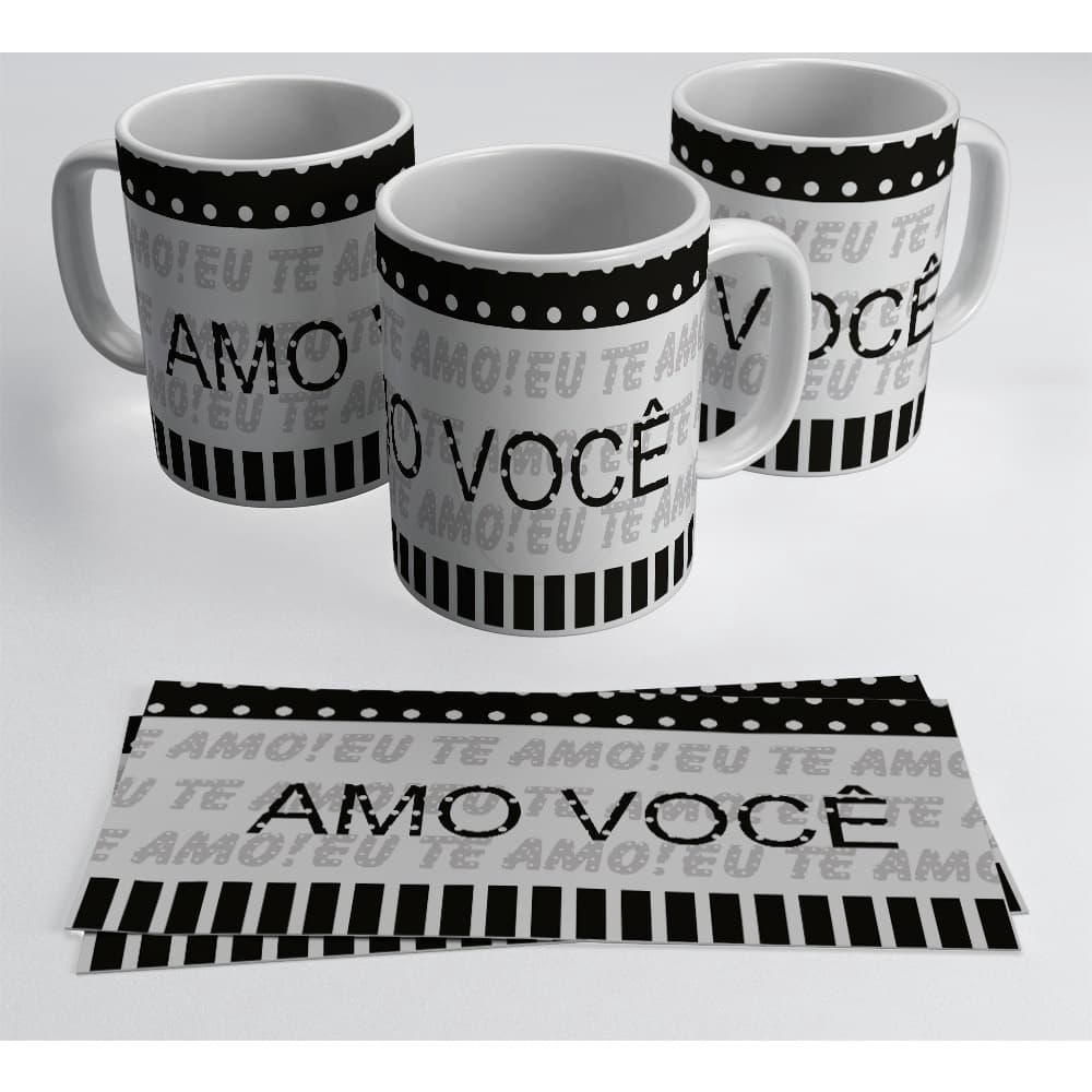 Caneca Porcelana Dia Dos Namorados + Caixa Personalizada com a Mesma Arte