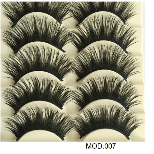 Cílios Postiços com 5 Pares  - Cílios Volumosos - Make up