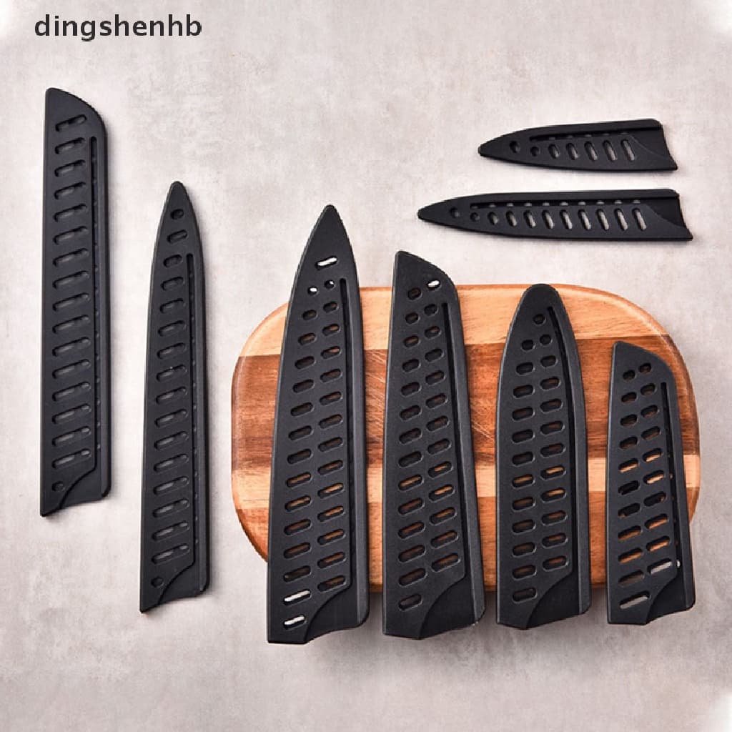 Dingsenhb Capa Protetora De Faca Preta De Plástico Para De Cozinha De 3,5-10 Polegadas