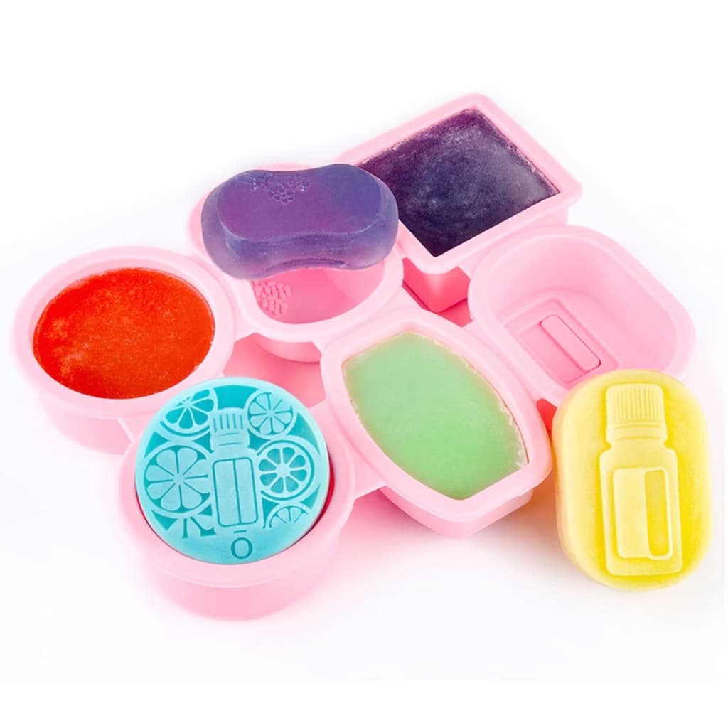 Forma De Silicone 6 Em 1 Sabonete Artesanal