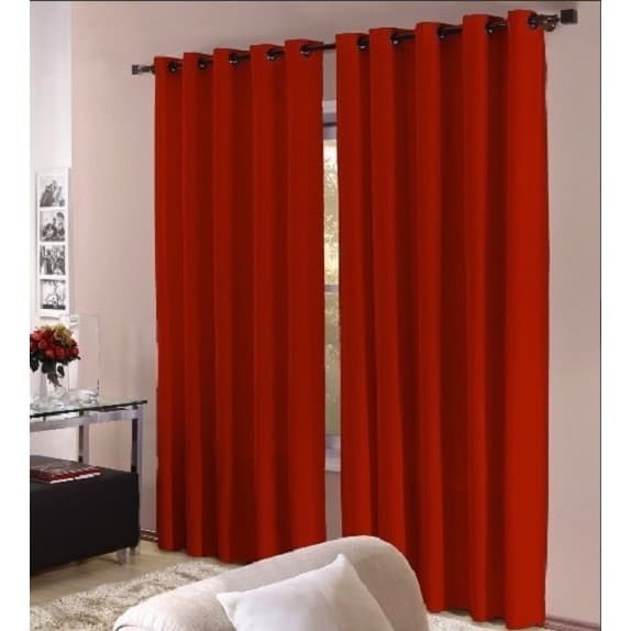 Cortina Simples Oxford 2,80 X 1,70 Metros Para Sala - Requinte Decoração Sala
