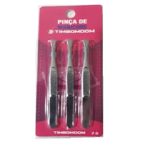 Kit 3 Pinça De Manicure