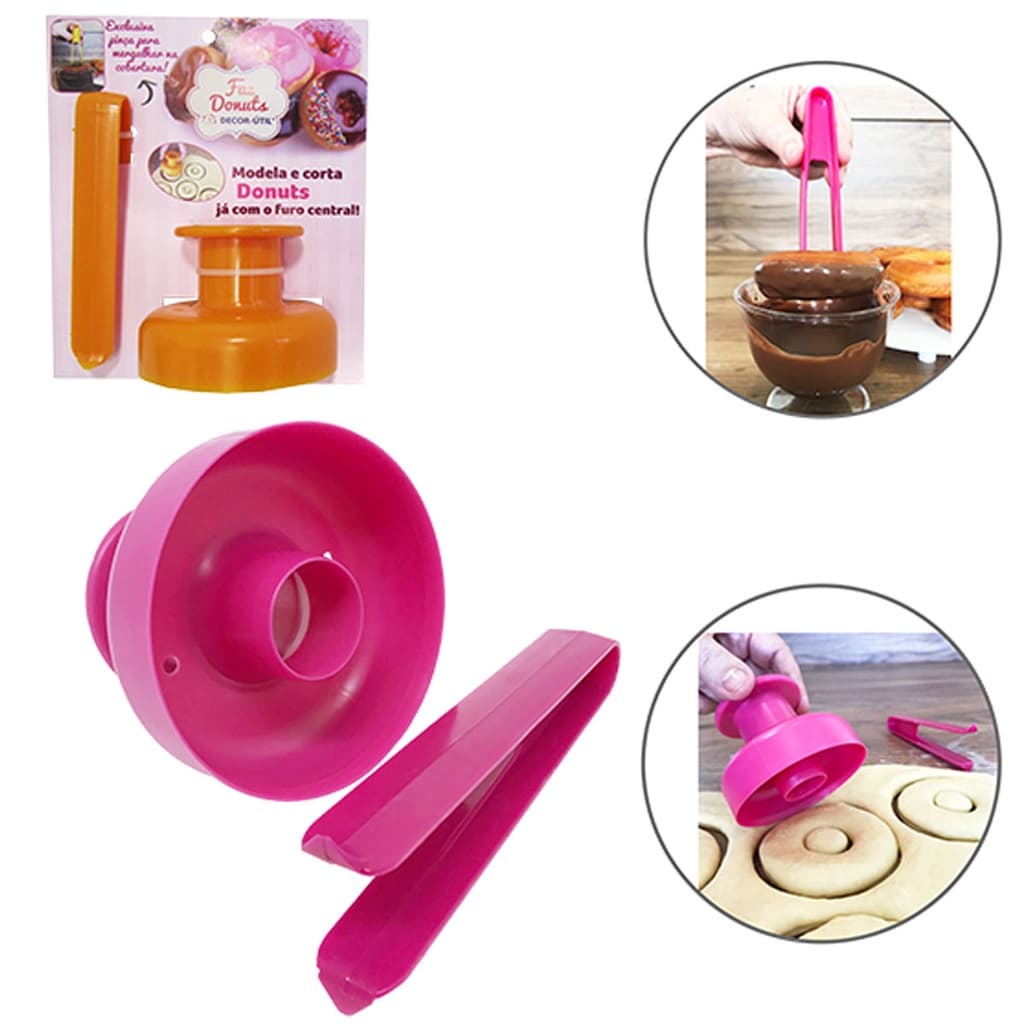 Forma Modeladora / Molde Modelador Cortador Para Donuts + pinca De Plastico