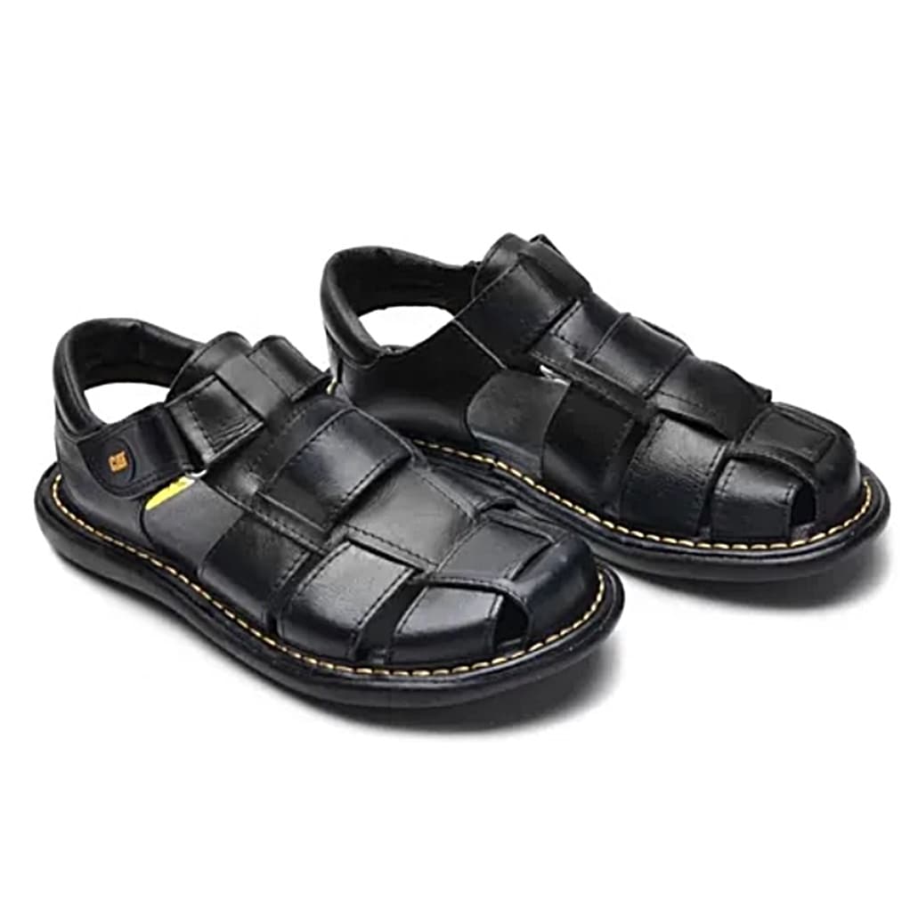 Sandalia Percata Chinelo Em Couro Legitimo Masculino