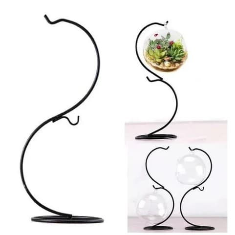 Suporte De Ferro Decorativo Pendurar Vaso Terrário 34cmx12cm