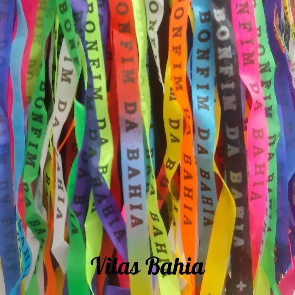 100 Fitas Senhor do Bonfim da Bahia originais cortadas e sortidas