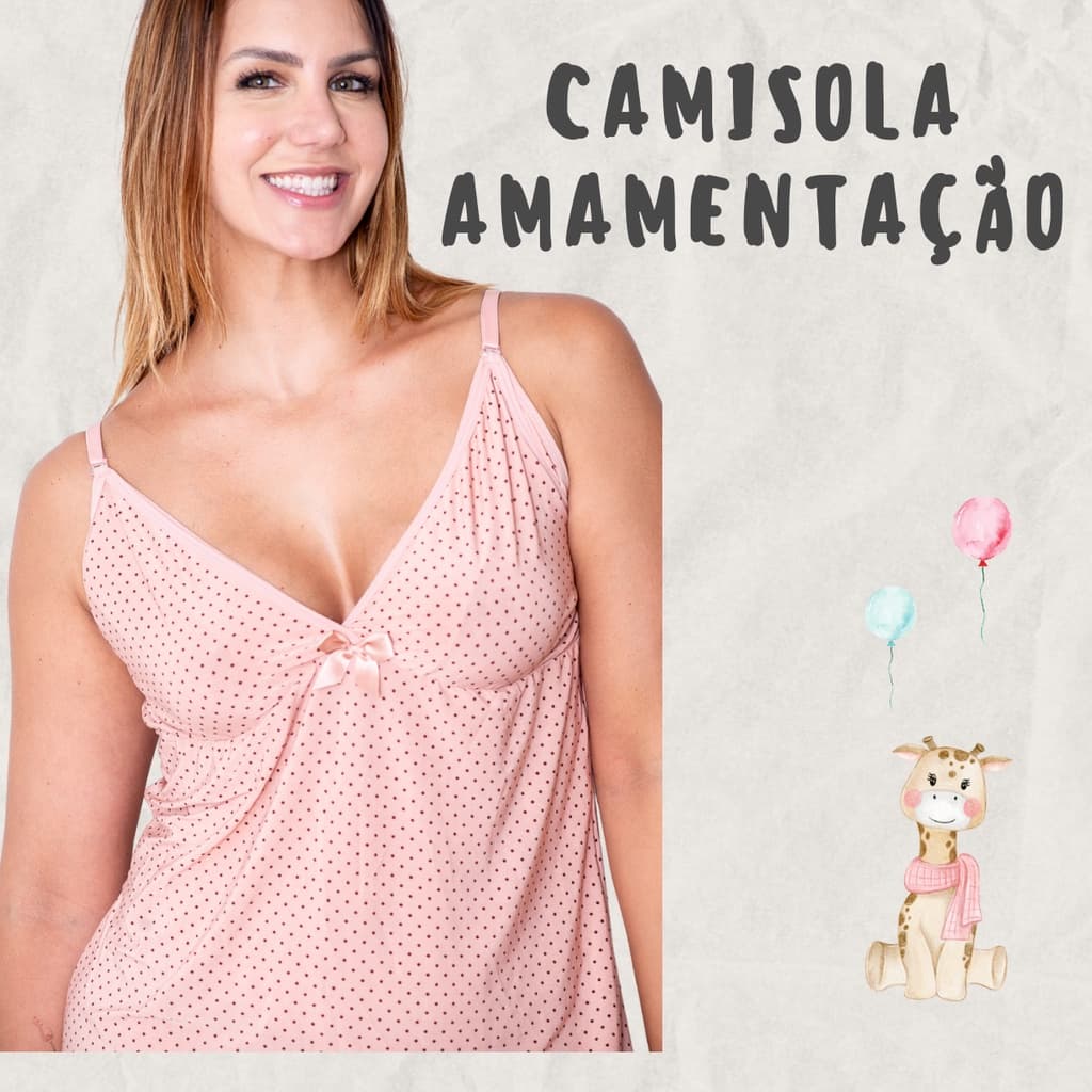 Camisola amamentação pós parto gestante gravidas maternidade