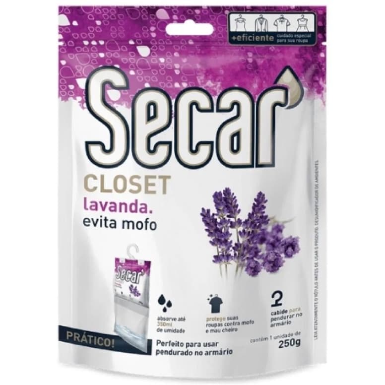 Anti Mofo Desumidificador Secar Closet 250g Guarda Roupas Closet Armários Organização Casa