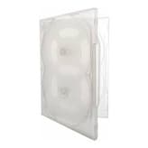 20 Estojo Box Dvd Transparente Para 6 Mídias