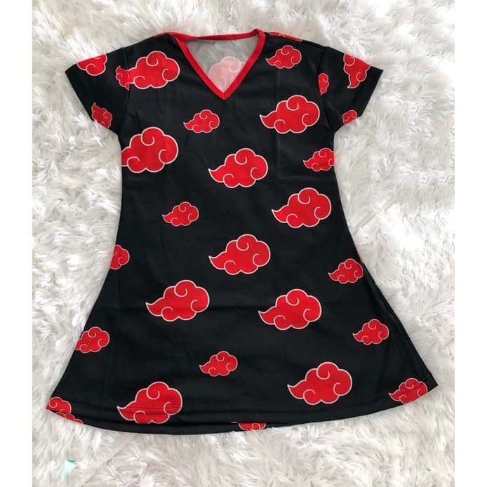 Fantasia Temática Vestido Akatsuki Infantil Feminina Princesa Barato Menina Promoção