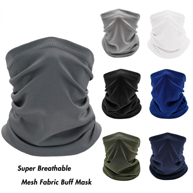 Máscara De Secagem Rápida Buff Anti Poeira UV Bandana Lenço De Cabeça Rosto Para Equitação Da Motocicleta Bicicleta Esporte Pesca Tecido De Malha