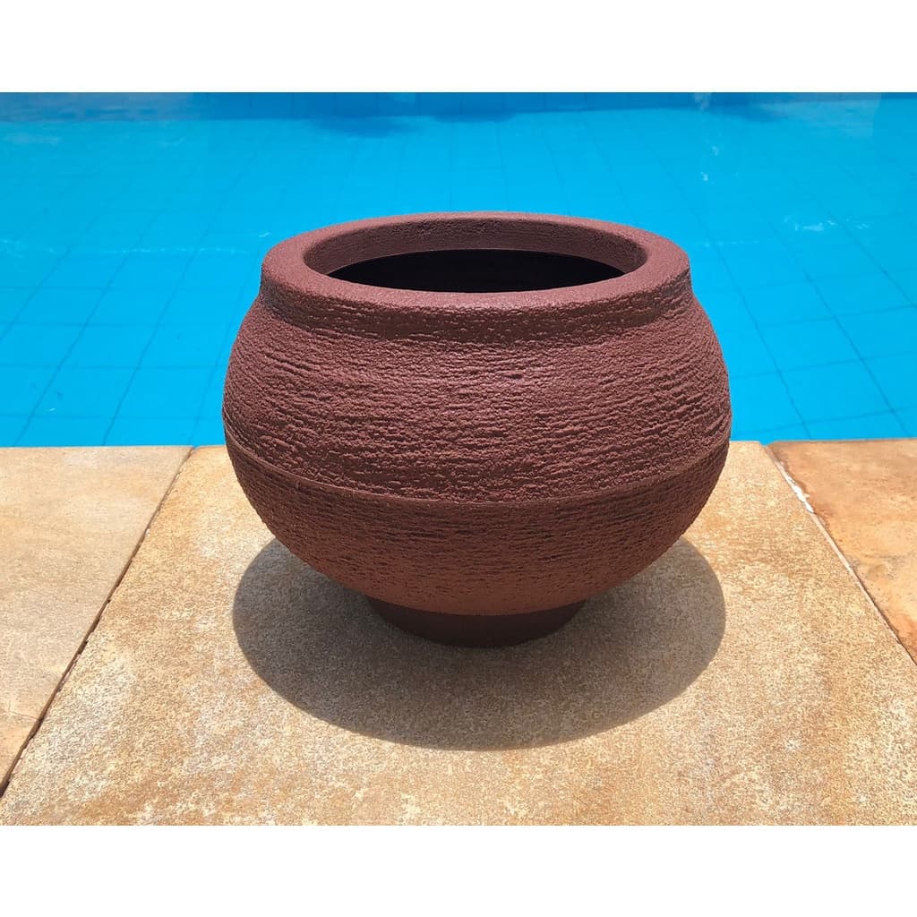 Vaso Redondo Esfera para Plantas e Jardim em Polietileno P (24x25) - Arte e Cestas