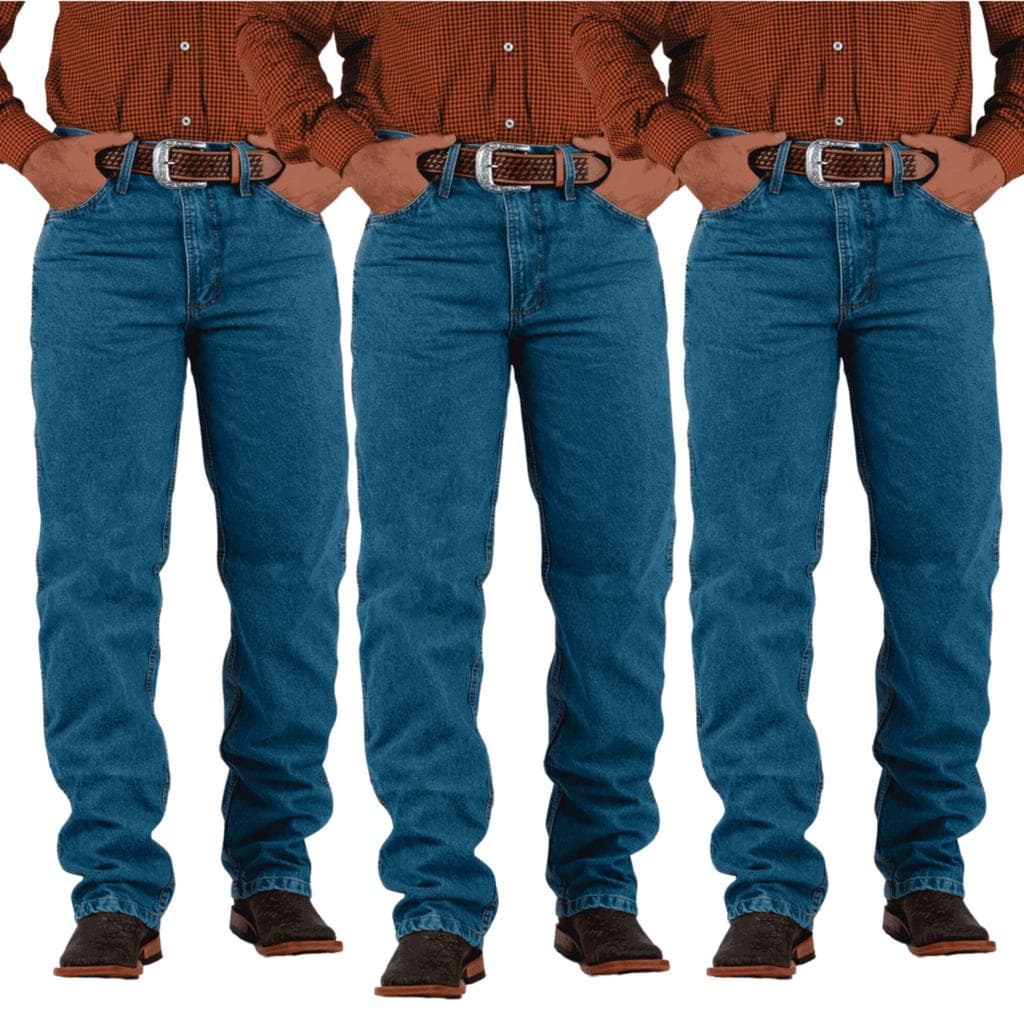Kit 3 Calças Jeans Calamari Gold Masculina Country Stone 100% Algodão