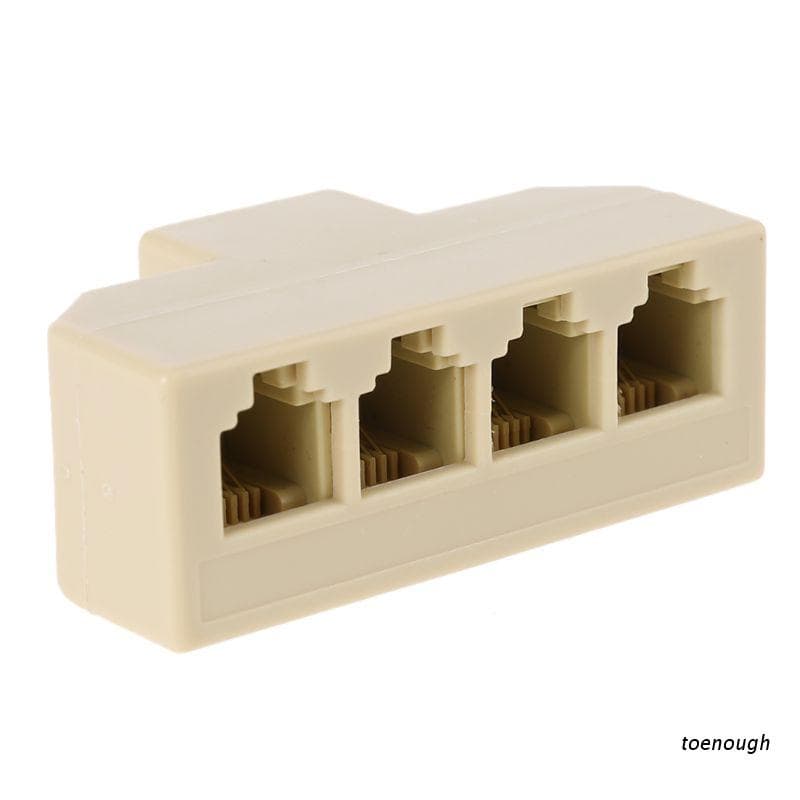 1pç Adaptador Rj11 Divisor 4 Vias Para 4 Rj-11 6p4c