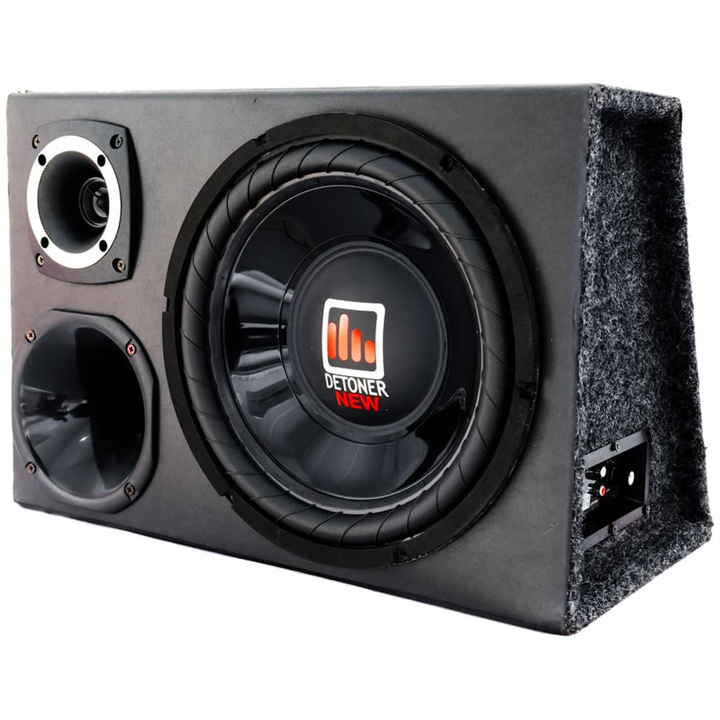 Caixa Trio Som Automotivo Completa Selada + Modulo 800w