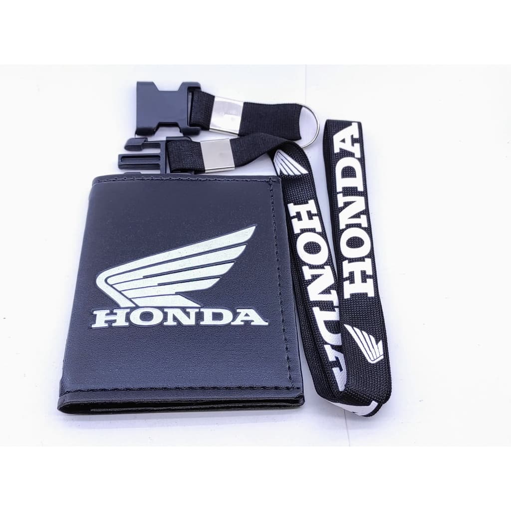 Honda Kit motos PB CBR cg Porta Documentos + Cordão Chaveiro com engate rápido