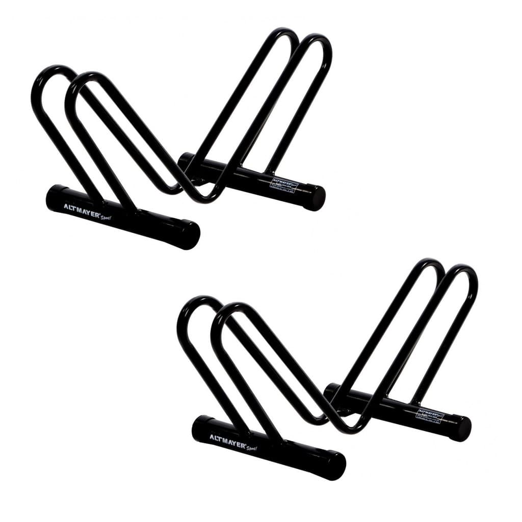 2 Suporte Bicicletário De Chão para 01 Bicicleta Altmayer Al-114
