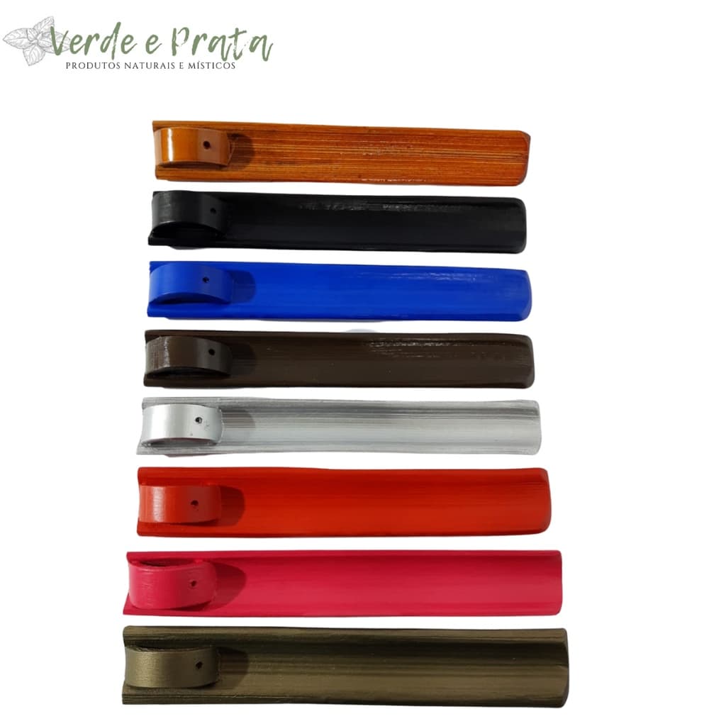 Incensário porta Incensos Régua de Bambu ARTESANAL 1 unidade 23cm x 3cm