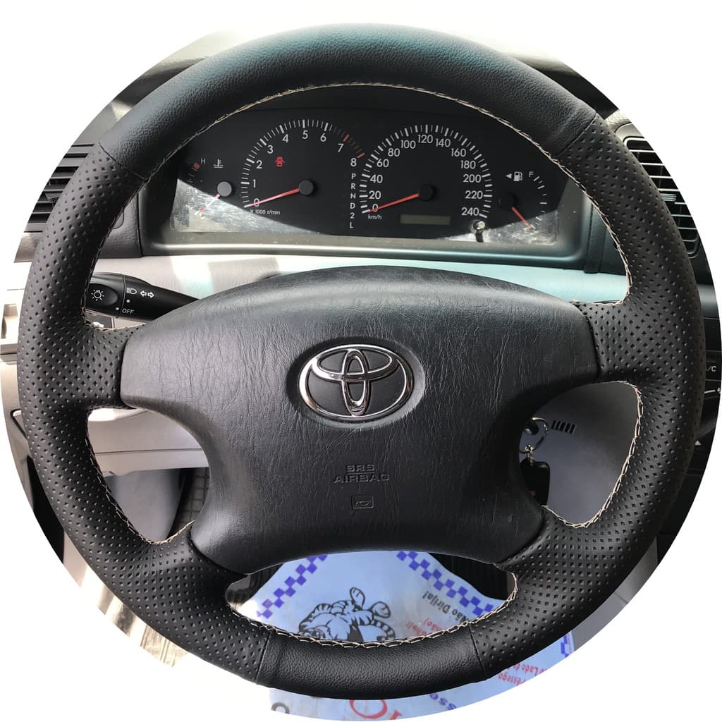 capa de volante costurada corolla xei / filder / hilux