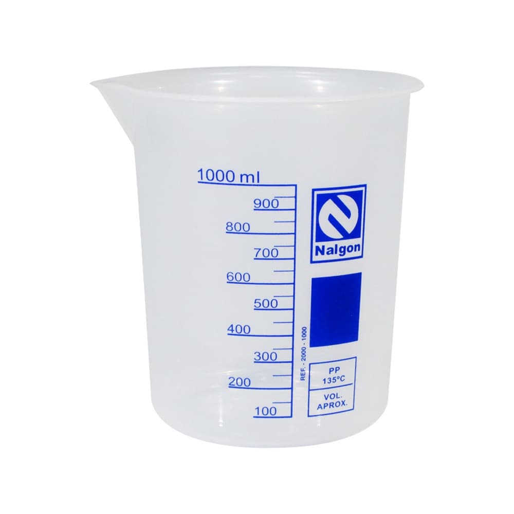 Copo Medidor Becker Polipropileno 1000ml 2un