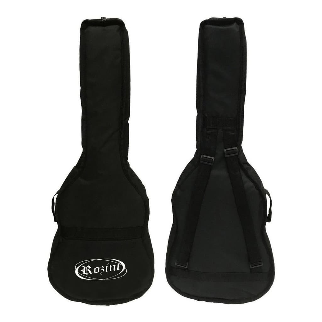 Bag Capa Acolchoada P/ Violão Rozini Com Alças E Bolso