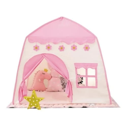 Barraca Tenda Casa Rosa e Azul Infantil Dobrável Linda