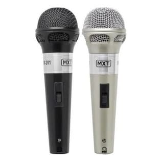 Microfone Duplo Dinâmico M-201 Mxt Musical Profissional C/ F