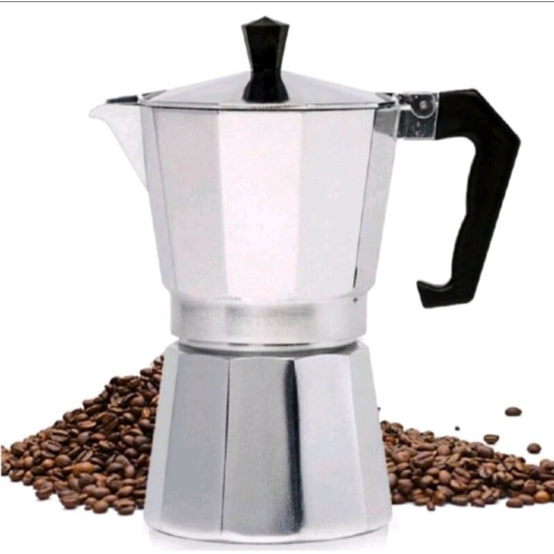 Cafeteira Italiana 12/6 Xicaras Moka Café Expresso em Aluminio