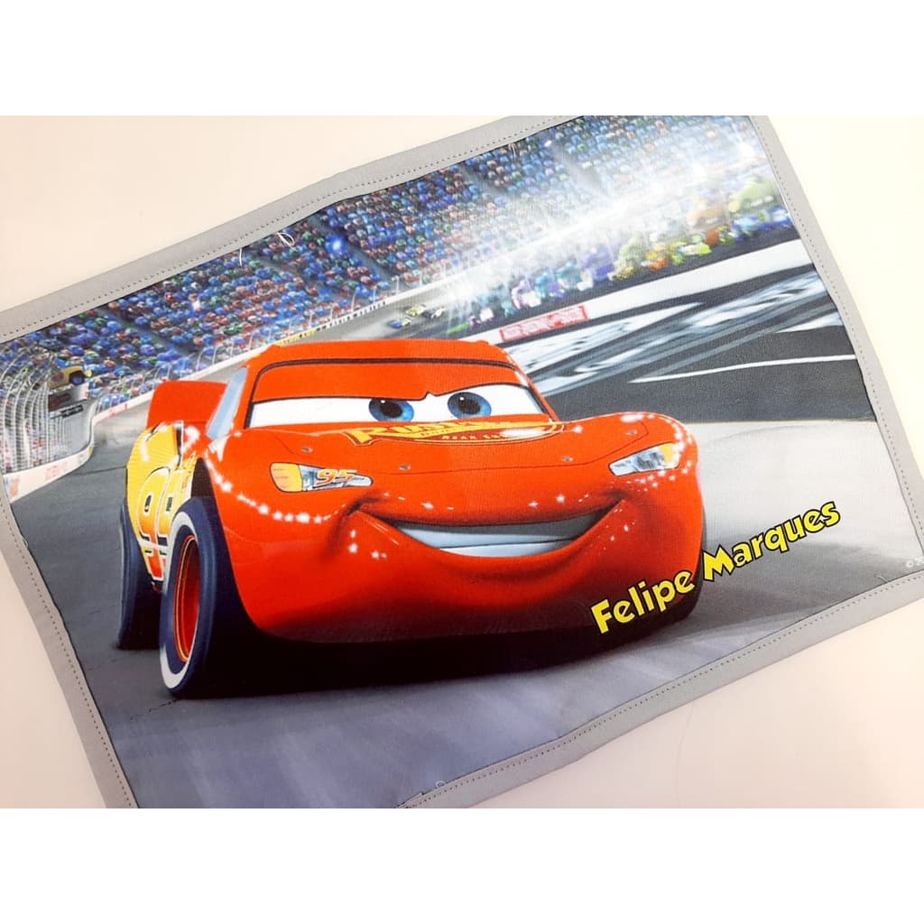 Jogo Lugar americano IMPERMEÁVEL 30x40cm Infantil Carros Personalizado