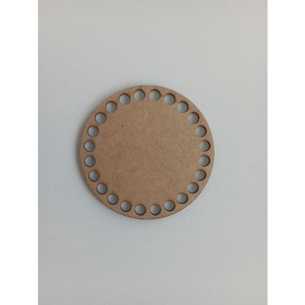 Kit 20 Base redonda MDF Crochê fio de Malha 6/8/10/15/20/25cm diâmetro