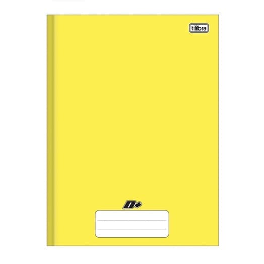Tilibra Universitário D+ - Caderno Brochura Capa Dura, 200x275mm, 96 Folhas, Amarelo produto novo, lacrado