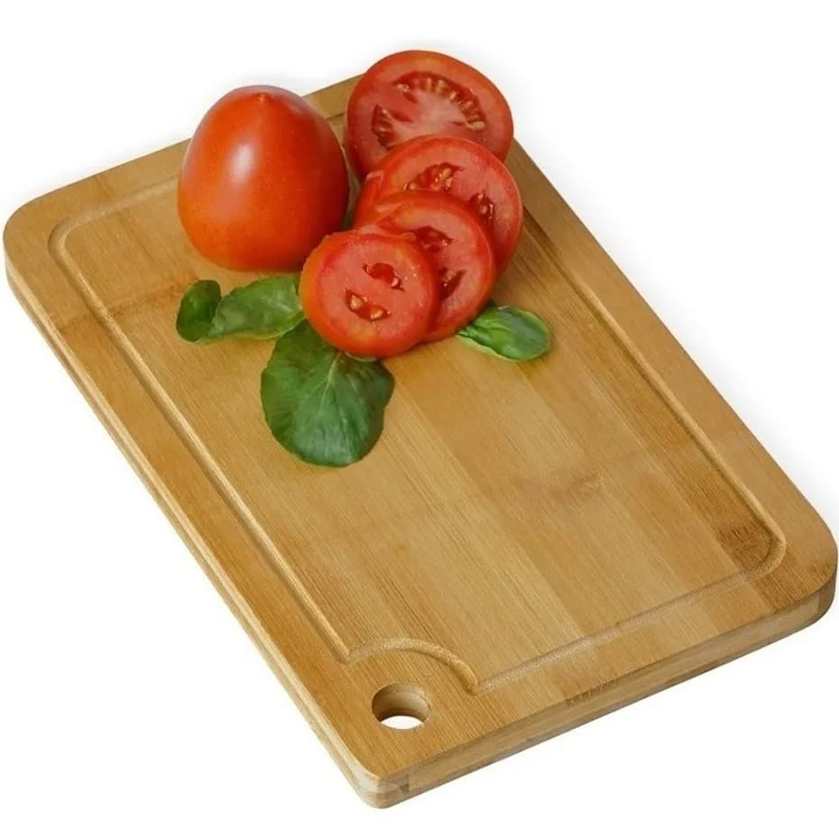 Tábua De Madeira Retangular Bambu 33 - Tabuas De Carne Utensílios De Cozinha Wellmix