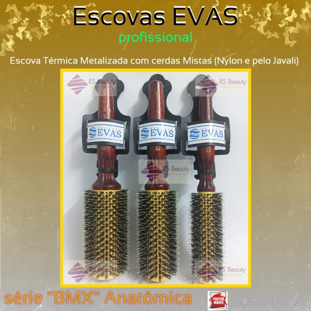 EVAS Escovas Metlizadas Térmicas - Série BMX cabo Anatômico