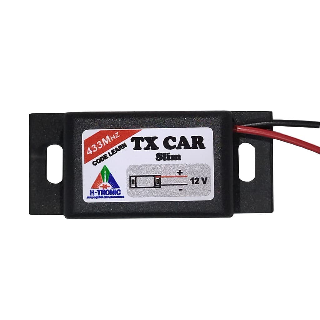 Controle para abrir e fechar portão com o farol do carro ou moto tx car freq. 433 MHz modelo Slim