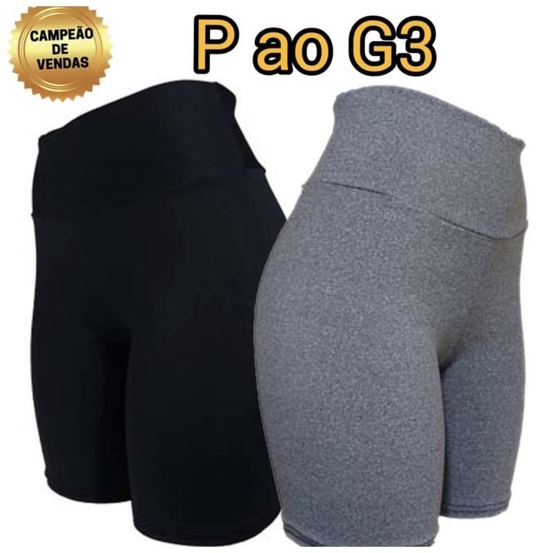 shorts ciclista Bermuda feminina cintura alta fitness para academia ou dia a dia