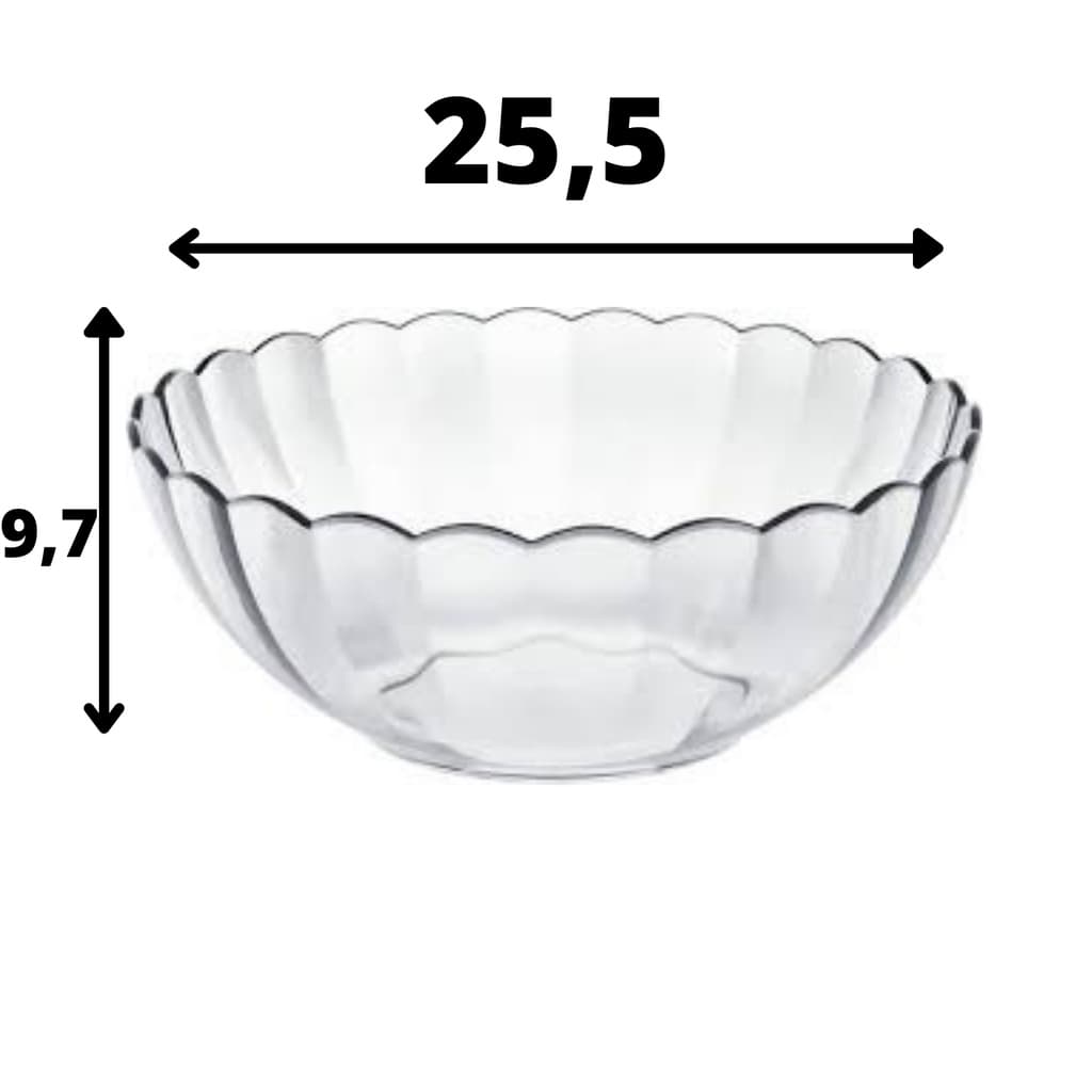 Tigela Marinex de Vidro Grande 3,1L Bella BOWL (ENVIO IMEDIATO)