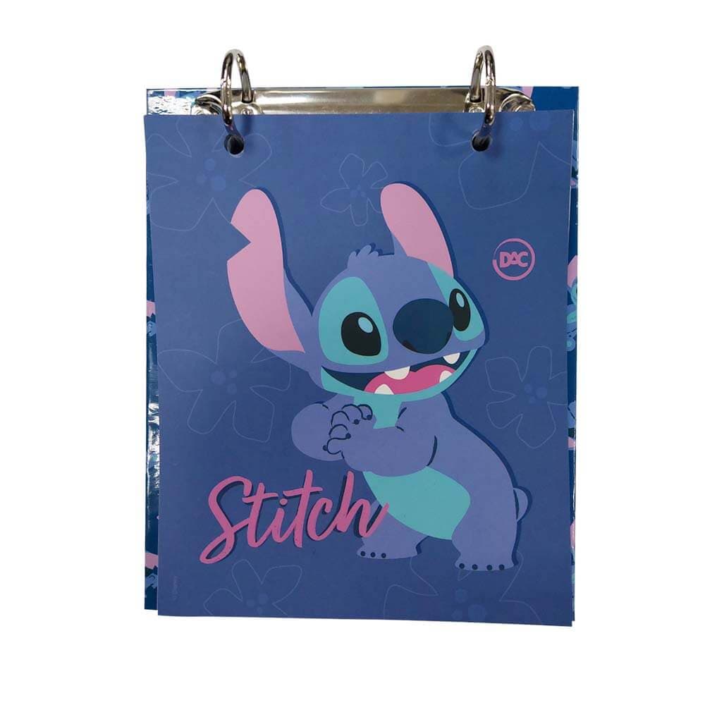 Porta Fichas Argolado com 80 Fichas Stitch Dac