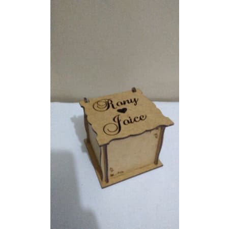 kit caixinhas personalizadas MDF 7x7x5articuladas
