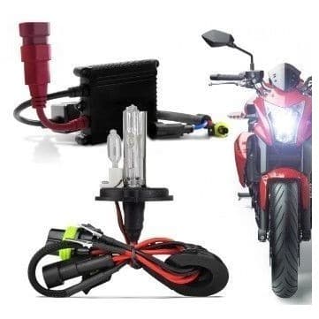 Kit Xenon Moto H4-2 6000k Completo Com Reator Slim E Lamp...