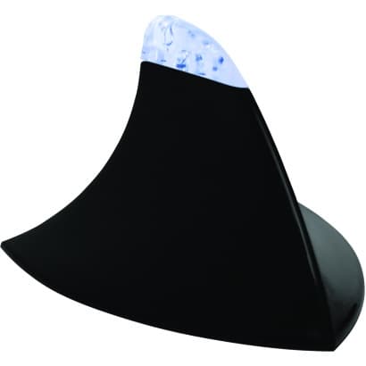 Antena Shark Tubarao Decorativa Universal Preta Led Azul Para Carro