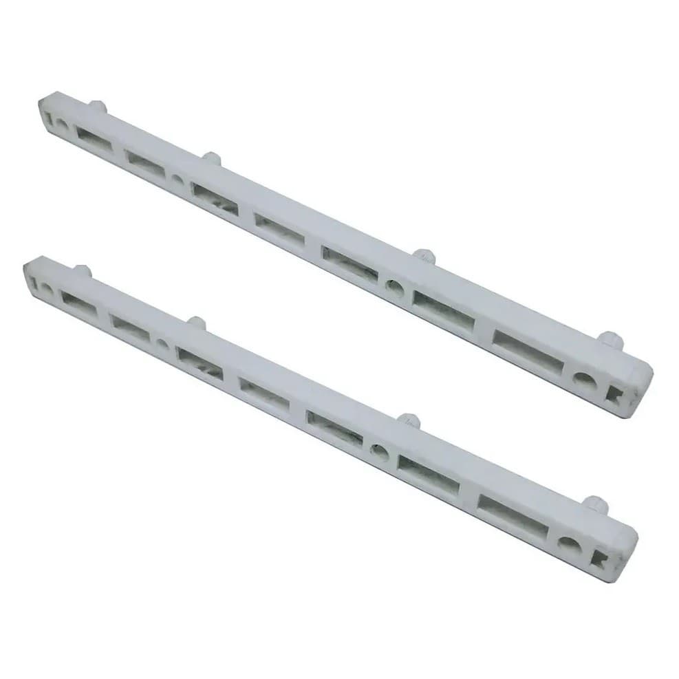 Corrediça Plástica Trilho PVC com 4 Pinos 25cm Para Gaveta de Gabinetes e Armários