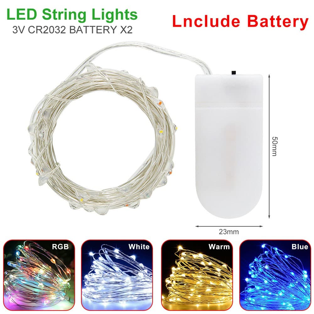 Luzes 2M Corda LED Decoração Luz De Fadas DIY Quarto Iluminação Presente Bateria Operado (Incluída) De Natal Lâmpadas De