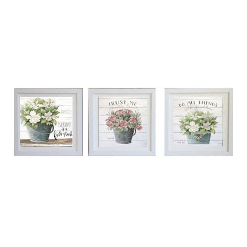 Quadros Decorativos Kit 3 Peças Para Lavabo, Banheiro Personalizado, Planejado