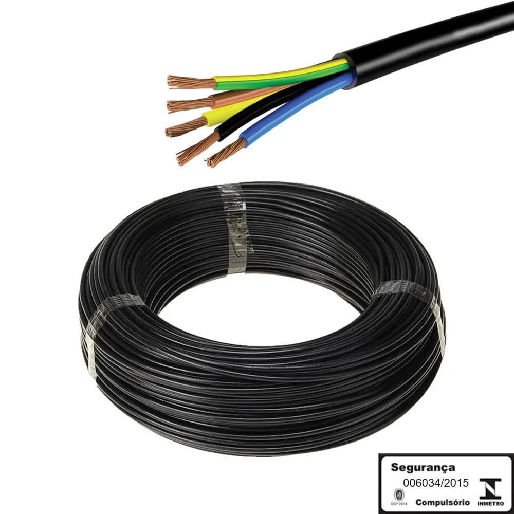 Cabo Flexivel PP 3 x 1,5mm A Metro
